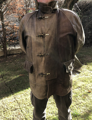 Herren Lederjacke - XXL - Jet Plane - Trüffelleder
