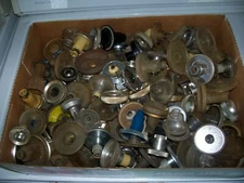 Used lot of TV knobs mid century.