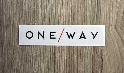 Authentic One Way Sport Sticker Decal Ski Poles Gear Clothing