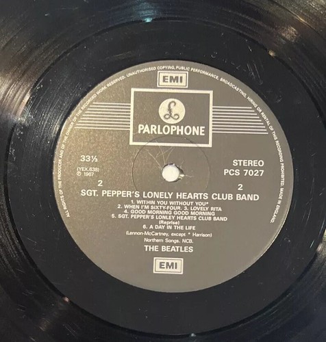 The Beatles - Sgt Pepper Uk Stereo 1988 DMM Press With Insert. VG++/VG++ - Picture 5 of 18