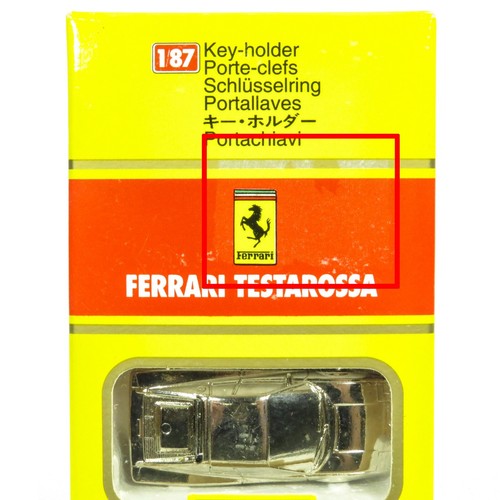 Burago Ferrari Testarossa Keychain Key-holder 1/87 Scale Madein Italy New Sealed - Picture 12 of 12