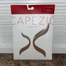 New Capezio Little Girls' Ultra Soft Knit Waistband Footed, Carmel, Size 2-6