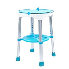 Unlicon Round shower chair 360 degree Swivel Adjustable Height Shower Stool