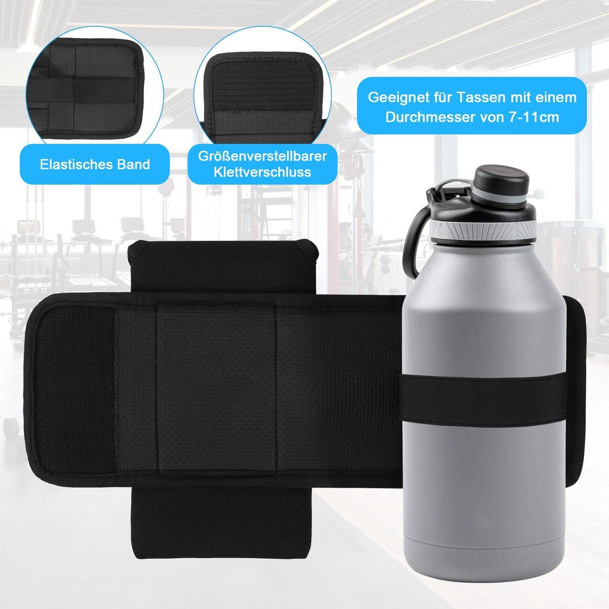 MYDAYS OUTDOOR Magnetischer Turnbeutel – Mit 6 Magneten, 4 Fächern & Schultergurt Für Wasserflasche & Sportzubehör