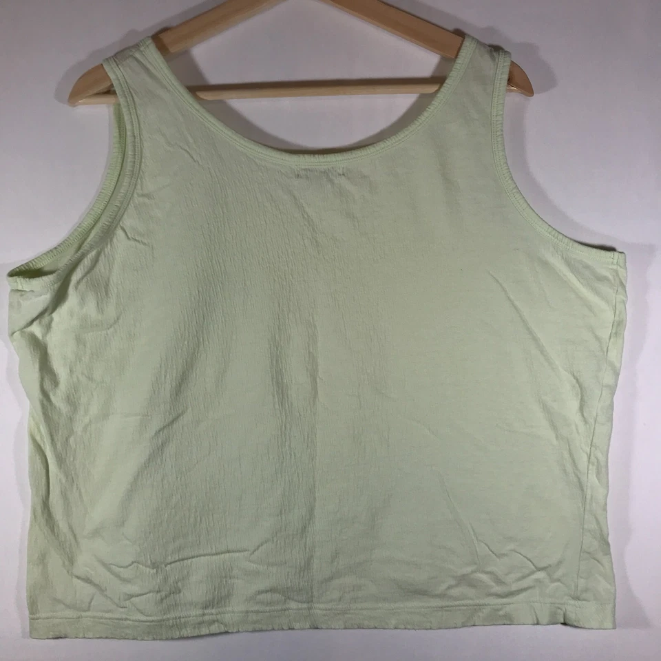 Camiseta regata feminina Jockey grande verde limão sem mangas - Imagem 2 de 4