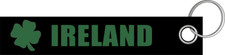 IRELAND i love ireland irish folk shamrock keyring lanyard 3x16cm