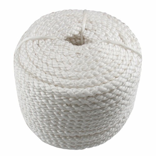 1/2"x100' Twisted 3 Strand Nylon Anchor Rope & Thimble Boat Yacht Marine Line - Foto 10 di 10