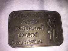 MISSISSIPPI ARMY NATIONAL GUARD CAREERIST Belt Buckle