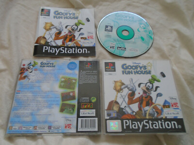 Goofy's Fun House Disney PS1 (KOMPLETT) Goofy Sony PlayStation Black Label