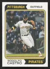 2023 Topps Heritage #453 Rodolfo Castro SP Pittsburgh Pirates Baseball Card