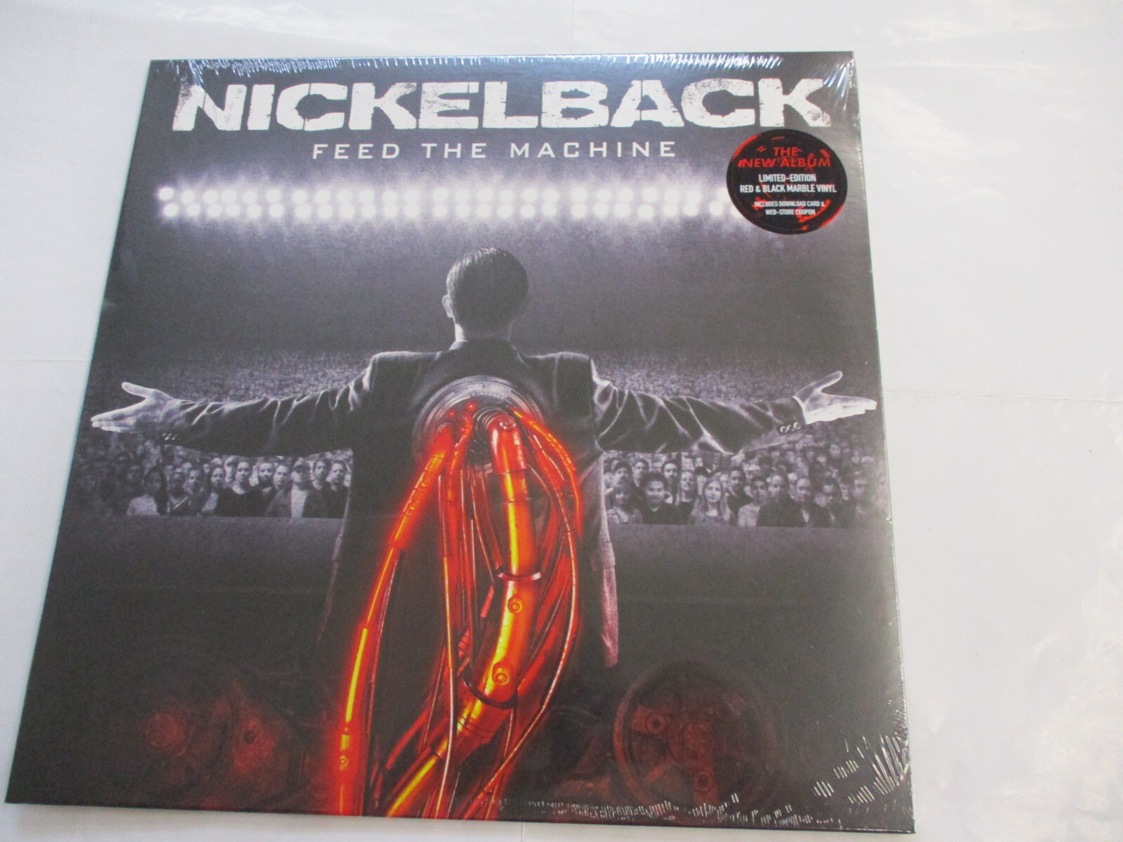 NICKELBACK - FEED THE MACHINE - LP RED & BLACK MARBLE VINYL NEW SEALED 2017