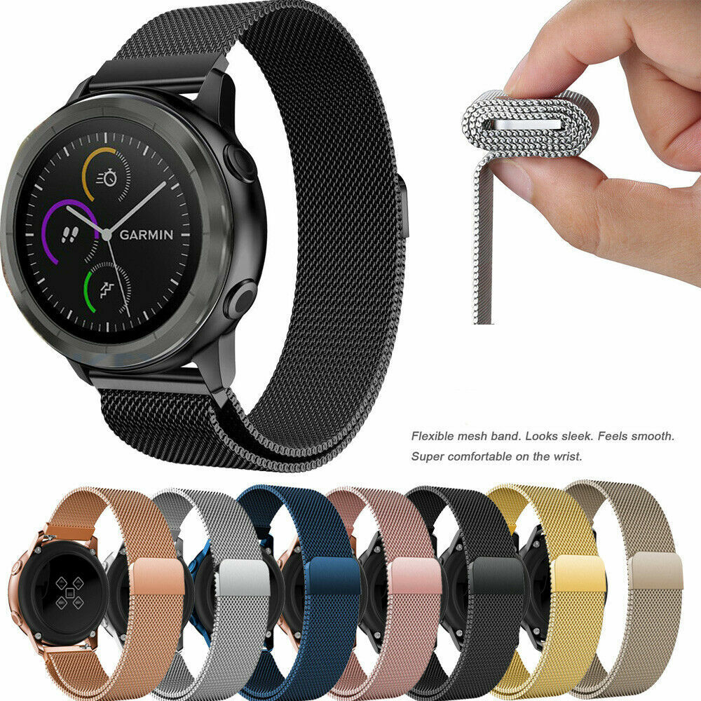For Samsung Galaxy Watch Gear S2 S3 Active2 40/42/44/46mm Stainless Steel Band | eBay