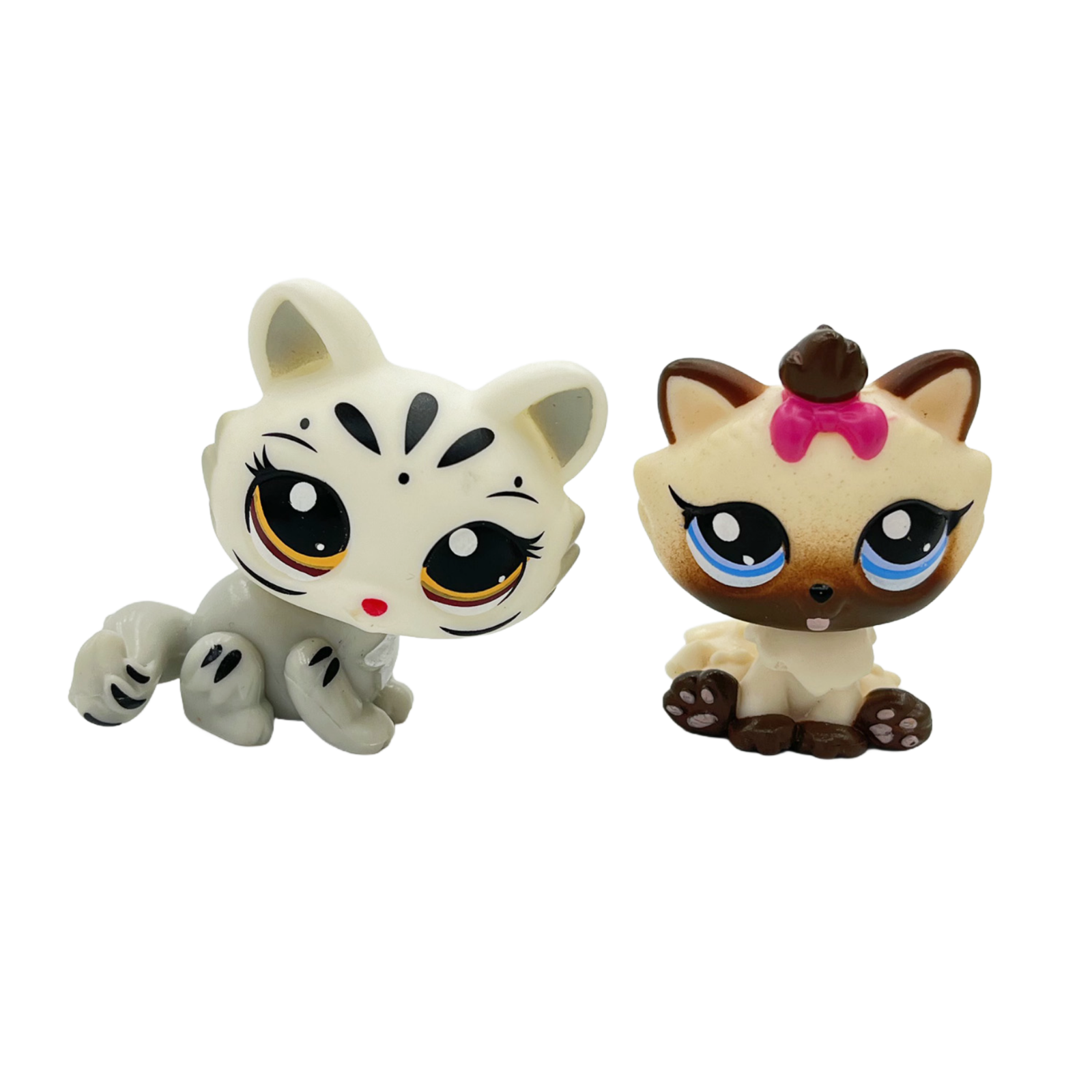 2pcs Littlest pet shop toys girls bobble head persian cat #3585 and #2545