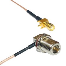 RG178 SMA Female PCB to N Female Bulkhead Angle Coax RF Cable USA-Ship