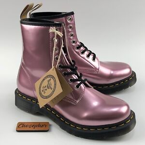 dr martens pink metallic