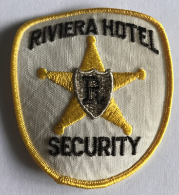 RIVIERA HOTEL CASINO LAS VEGAS NEW UNUSED VINTAGE SECURITY GUARD PATCH TAN