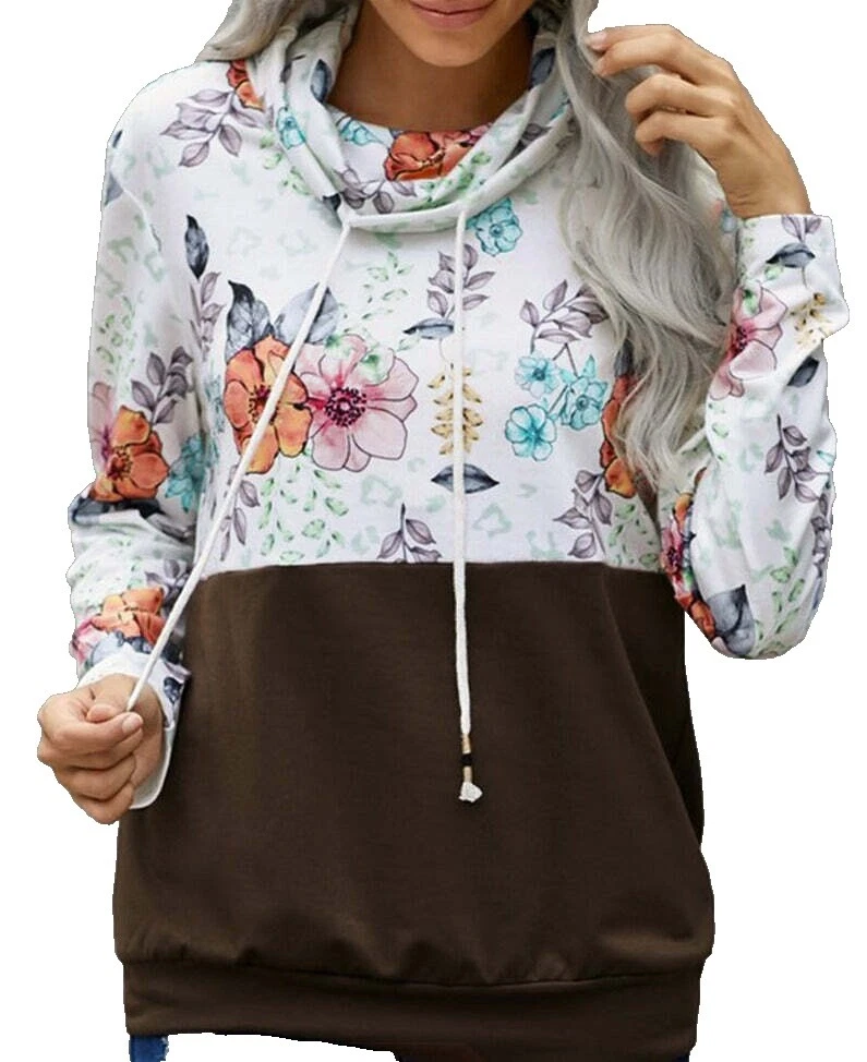 Sudaderas de flores marrones para De mujer