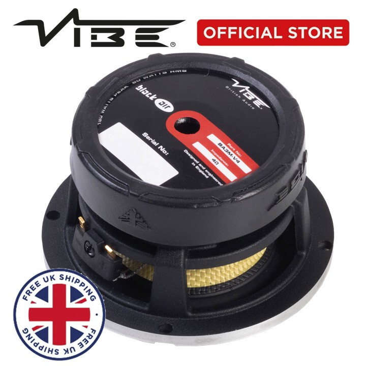 VIBE BLACKAIR 3"" MIDRANGE SPEAKER BA3M-V4 180 WATTS PEAK AND 60 WATTS RMS