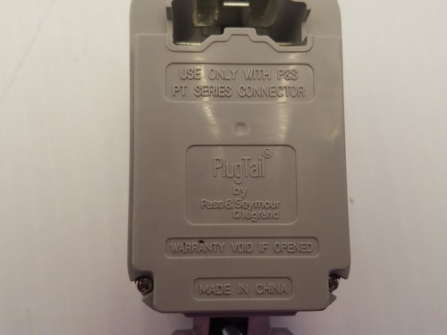PASS AND SEYMOUR PT2095-HGLA PLUGTAIL GFCI HOS GRD REC 20A 125V LIGHT ALMOND NIB - Picture 5 of 10