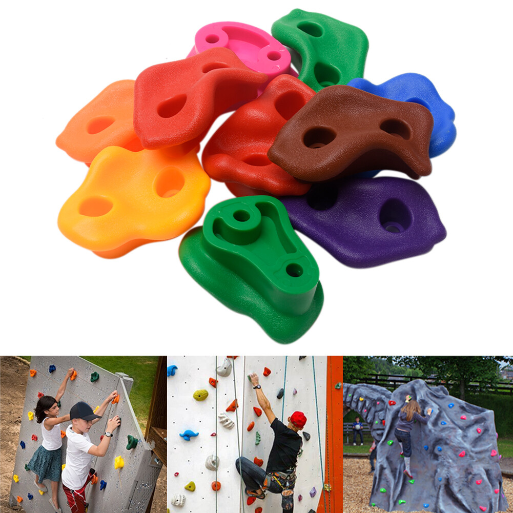 Climbing Rock Set Hand Feet Holds Children Assorted With Screws For