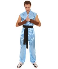 19 Colors Adult Men's Karate Fighter Video Game Character Costum Tops Belt Pants