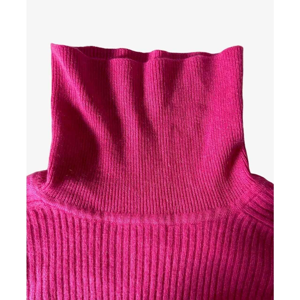 Merona Womens Size XL 100% Cashmere Turtle Neck Sweater Pink - Image 3 of 4