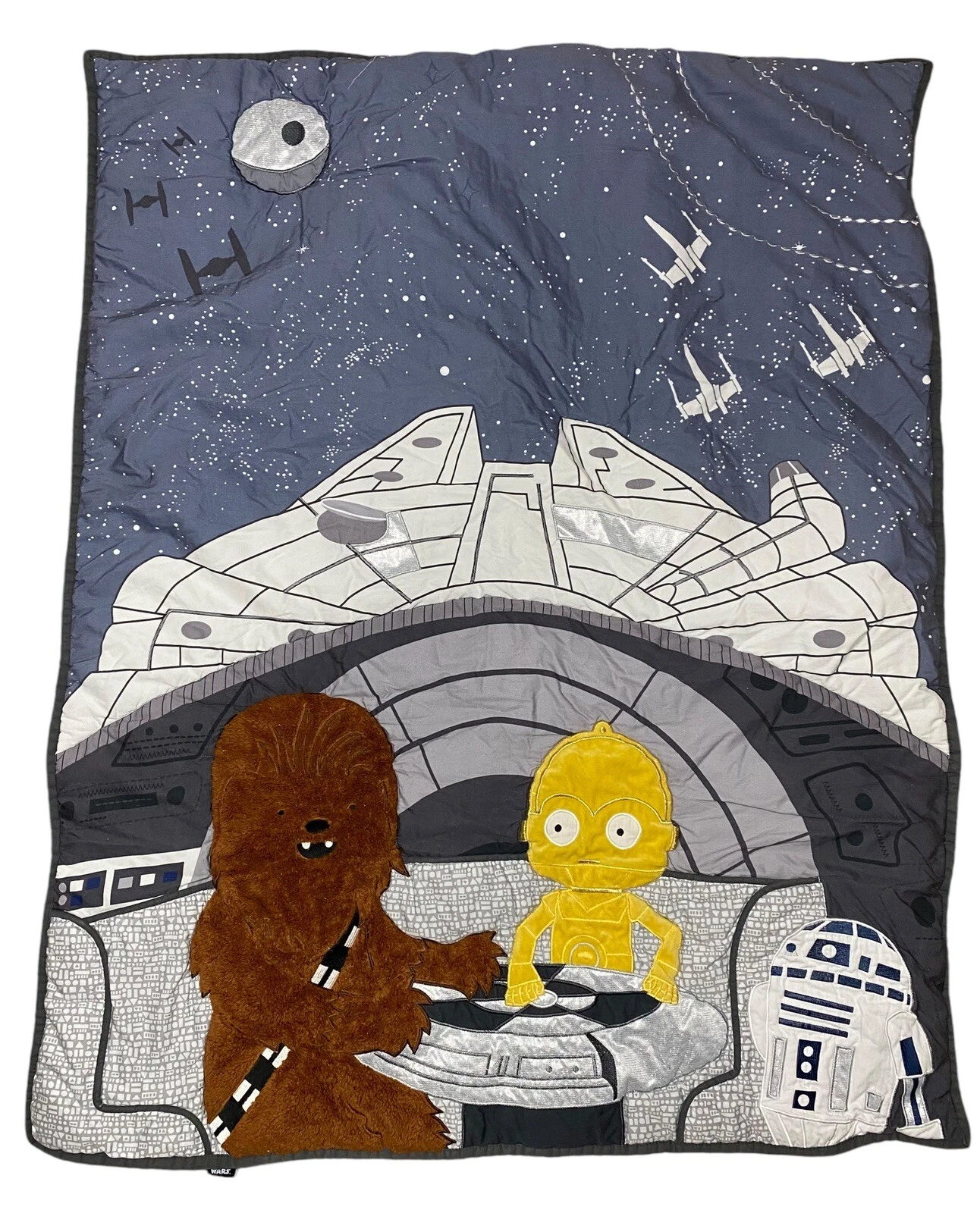Lambs & Ivy Star Wars Millennium Falcon Baby Crib Quilt Infant Toddler Bedding