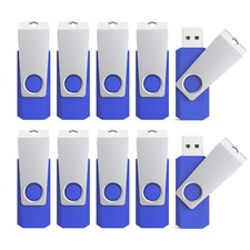 Kootion 10pcs USB2.0 16GB Metal Swivel Style Flash Drive Memory Storage PenDrive