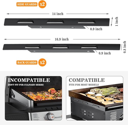 Wind Guards for Blackstone 17"22"28"36" Griddle,for Blackstone Grill Accessories - Picture 18 of 21