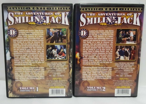 The Adventures of Smilin' Jack Volumes 1 & 2 DVD set Chapters 1-13 Keye Luke - Picture 2 of 3