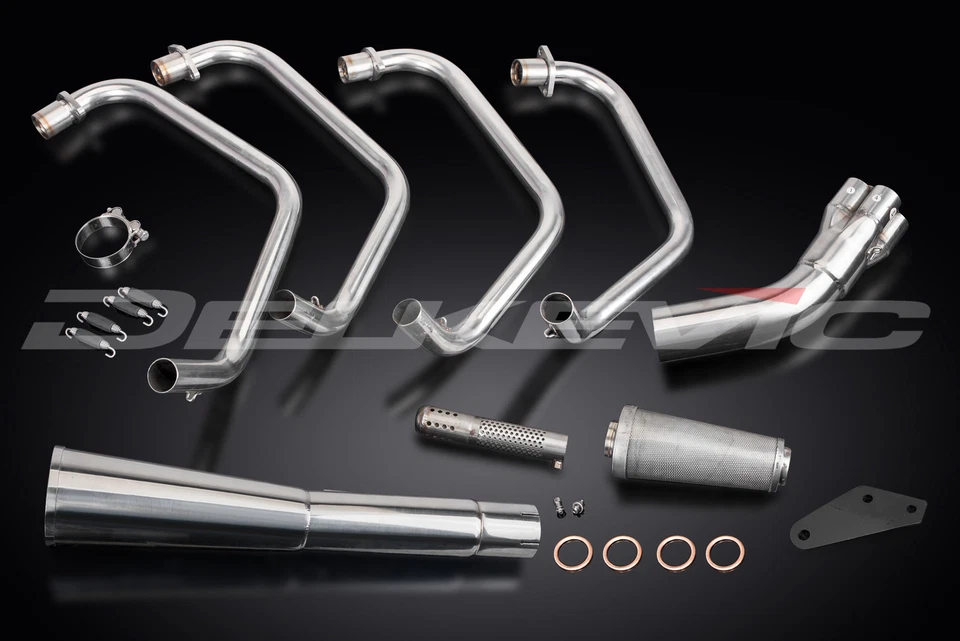 Kawasaki Z1 Z900 1972-1976 полный выхлоп 4-1 нержавеющая сталь классический мегафон глушитель - Изображение 3 из 4