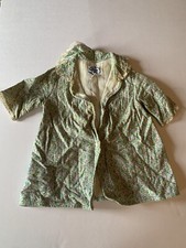 adorable vintage house coat. floral, size 3,lined.