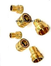 6 Piece PC Brass Garden Hose Quick Coupler Set Quick Connect Disconnect Coupler