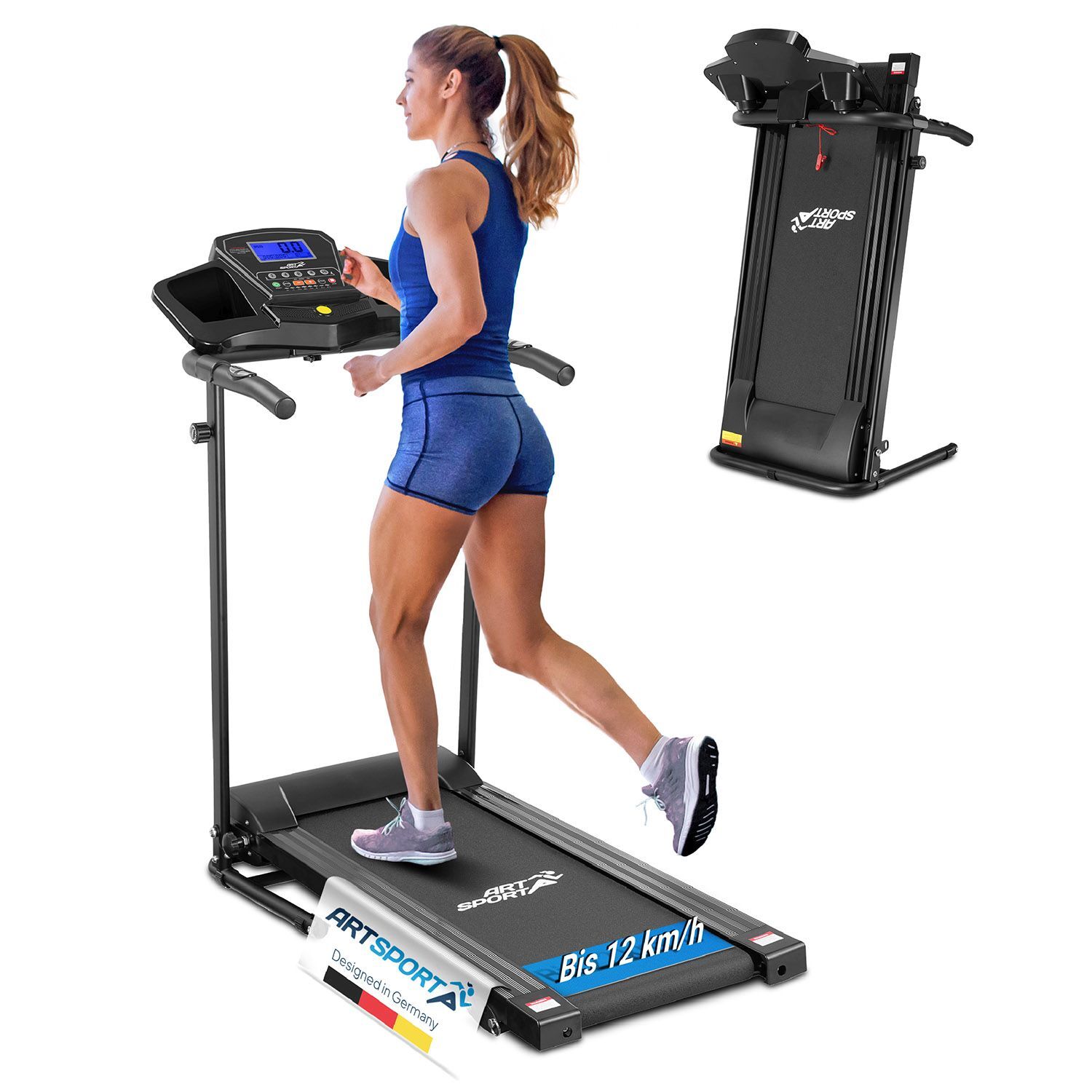 Laufband Heimtrainer Fitnessgerät Display Jogging klappbar Cardio ArtSport®