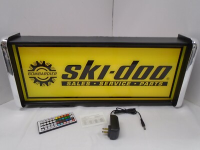 Ski-Doo Sales Service Parts LED Display lighted sign lightbox Wall hanging Light