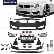 Front Bumper Cover Grille Lip Spoiler To M3 Style For BMW 3 Series F30 2012-2019