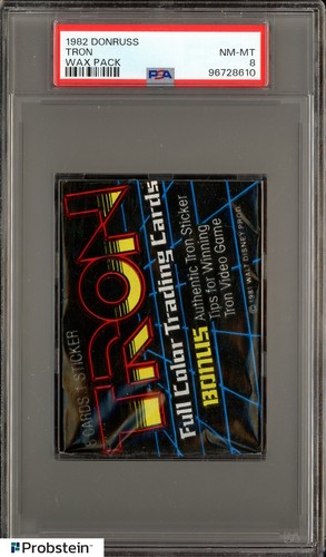 Auction #7 1982 Donruss TRON Wax Pack Graded PSA 8 NM-MT
