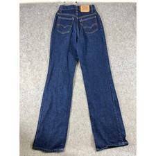 VTG 90s Levis Jeans Womens 7 26x33 Blue Denim Orange Tab Streetwear High Rise