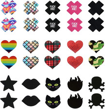 10 Pairs Self-Adhesive Nipple Covers Disposable Breast Pasties Petals Free Size