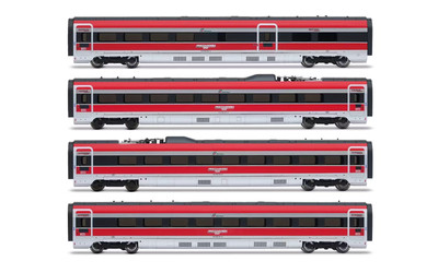 ARNOLD HN3513 FS Trenitalia ''Frecciarossa 1000'' SET 4 WAGEN Spur N 1/160