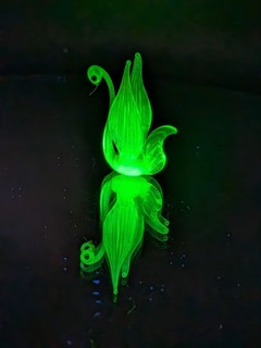 Uranium Vaseline Swan Hand Made Piece Wow Wow In Stock