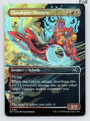 MTG Cloudspire Skycycle (Borderless) Foil U Aetherdrift 321 NM