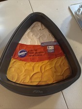 Wilton CANDY CORN Fall Holiday Giant NonStick Cake Pan