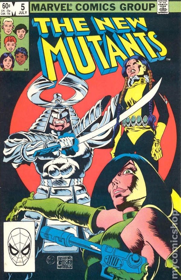 New Mutants #5D VG 1983 Stock Image Low Grade