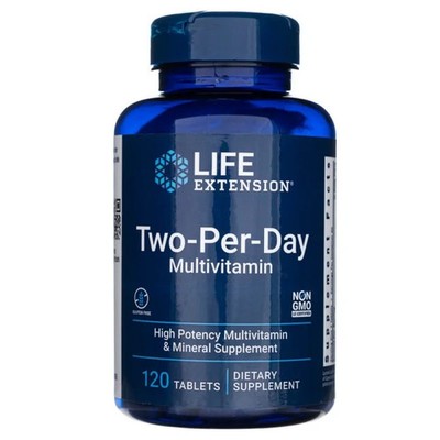 Life Extension Two per Day Multivitamin, 120 Tabletten