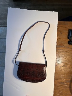 70-80 s African Handmade Red Python Snake Skin. Never Been Used And Excellent.