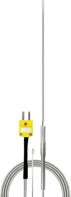 Inconel 600 K-Type Flexible Thermocouple Sensor -40 to 2012°F, 1.6mm x 150mm