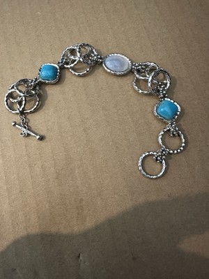Michael Dawkins Armband Multi Stein Sterlingsilber Größe 8'' Gewicht 48g