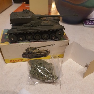 Französisches Dinky No.801 AMX 13T - Tarnnetz im Beutel, Verpackungsstück sehr guter Zustand