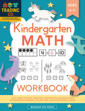 Kindergarten Math Workbook: Kindergarten and 1St Grade Workbook Age 5-7  Homesc